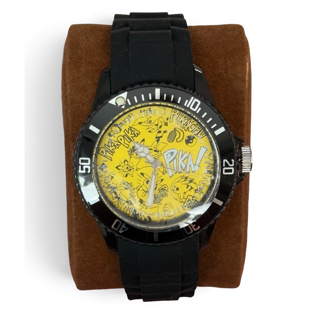 Pokemon Center Japan PIKACHUUUU! Limited Edition Watch Pikachu Doodle No Battery